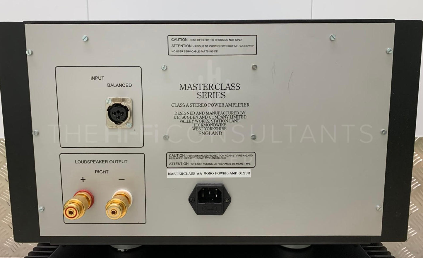 SUGDEN MASTERCLASS AA MONOBLOCK AMPLIFIERS
