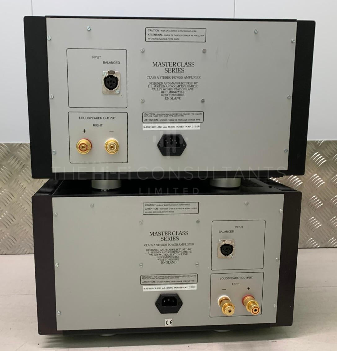 SUGDEN MASTERCLASS AA MONOBLOCK AMPLIFIERS