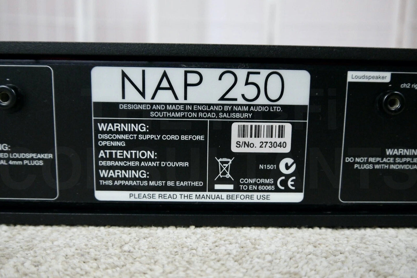 NAIM NAP 250-2 STEREO POWER AMPLIFIER