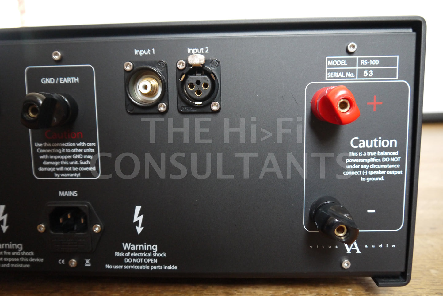 VITUS AUDIO RS-100 STEREO AMPLIFIER