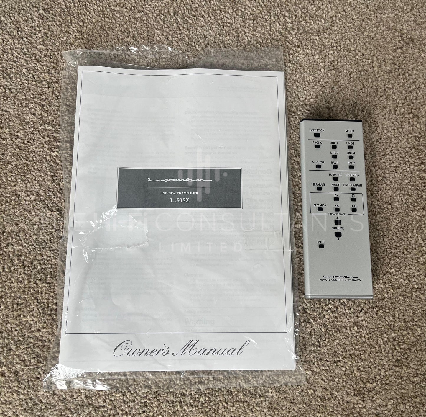 LUXMAN L-505Z INTEGRATED AMPLIFIER (240V)