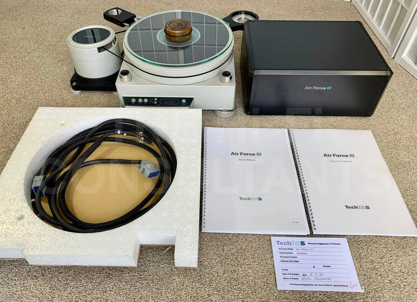 TECHDAS AIRFORCE III TURNTABLE