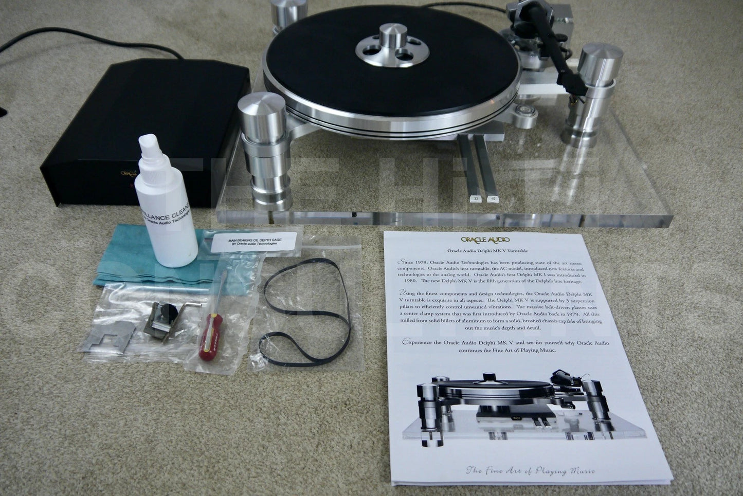 ORACLE AUDIO DELPHI MKV TURNTABLE/SME 309 TONEARM