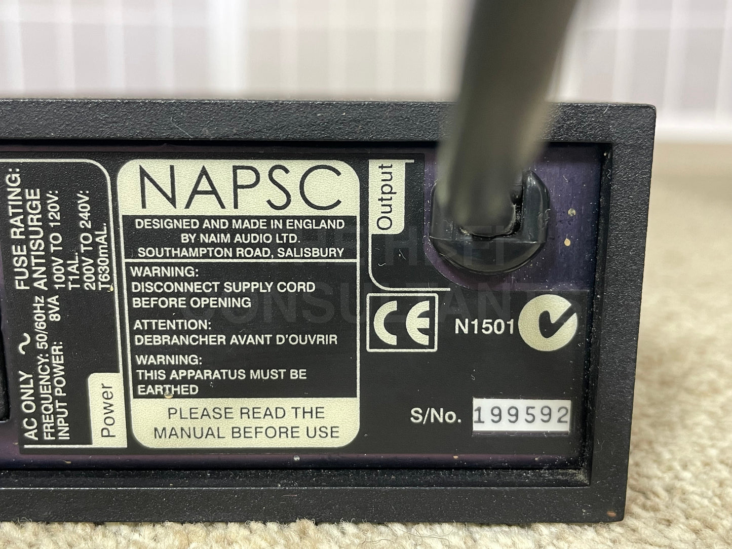 NAIM NAC 282 PREAMPLIFIER INC. NAPSC POWER SUPPLY
