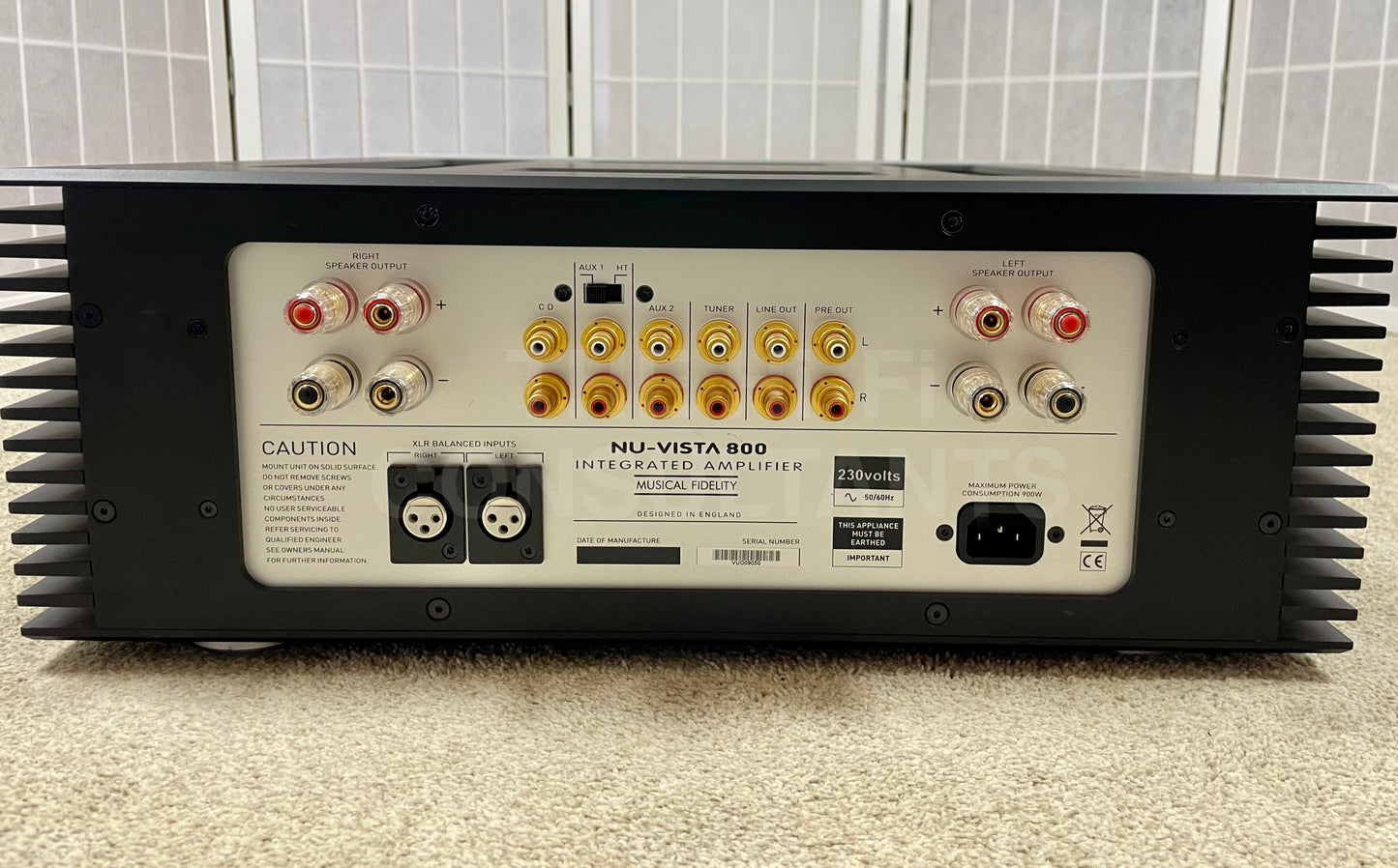 MUSICAL FIDELITY NU-VISTA 800 INTEGRATED AMPLIFIER