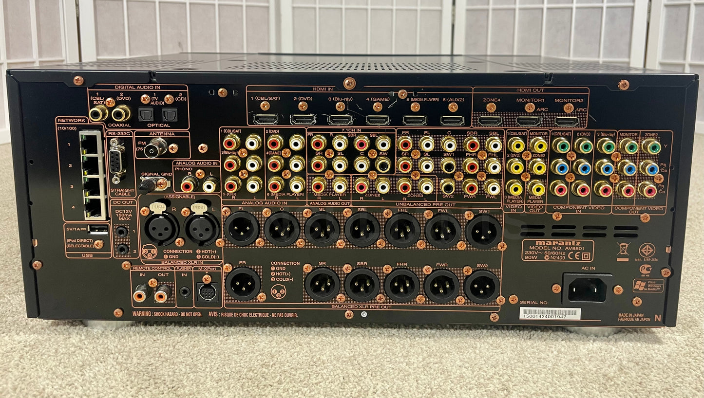 MARANTZ AV8801 PREAMPLIFIER/SURROUND SOUND PROCESSOR