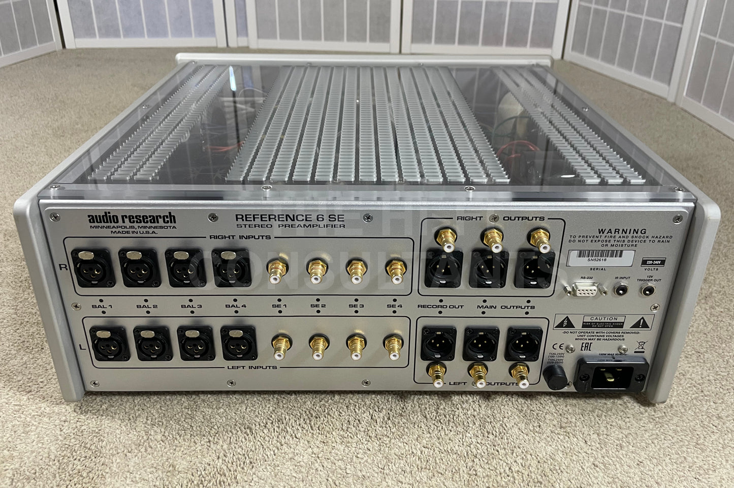 AUDIO RESEARCH REF 6SE VALVE PREAMPLIFIER