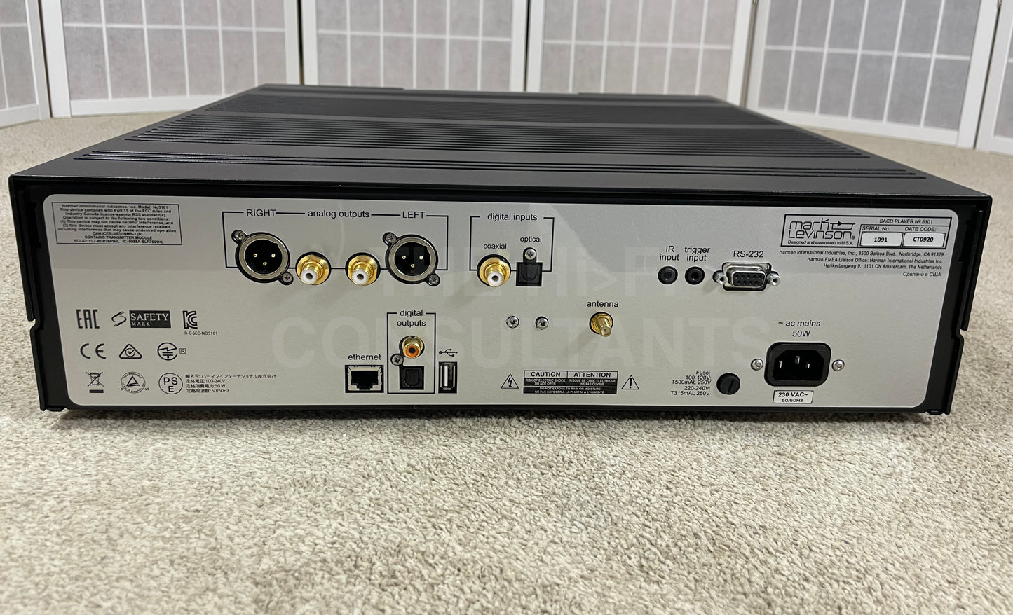 MARK LEVINSON No 5101 SACD PLAYER/NETWORK STREAMER