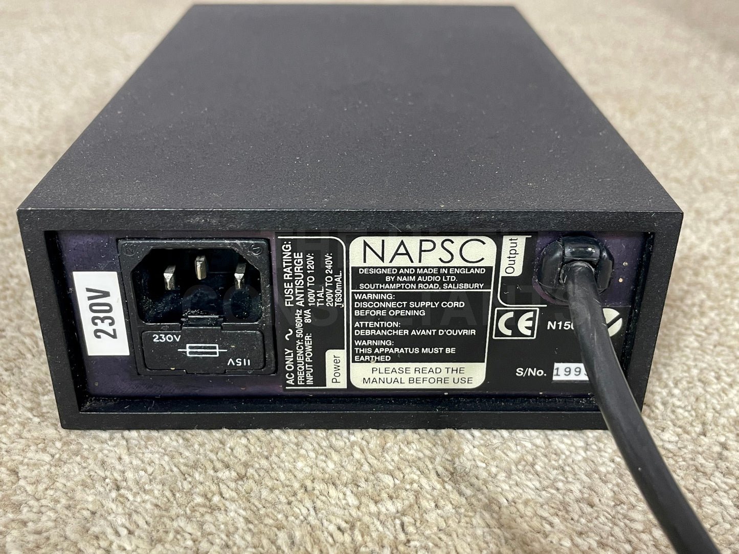 NAIM NAC 282 PREAMPLIFIER INC. NAPSC POWER SUPPLY
