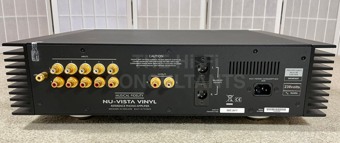MUSICAL FIDELITY NU-VISTA VINYL REFERENCE PHONO STAGE