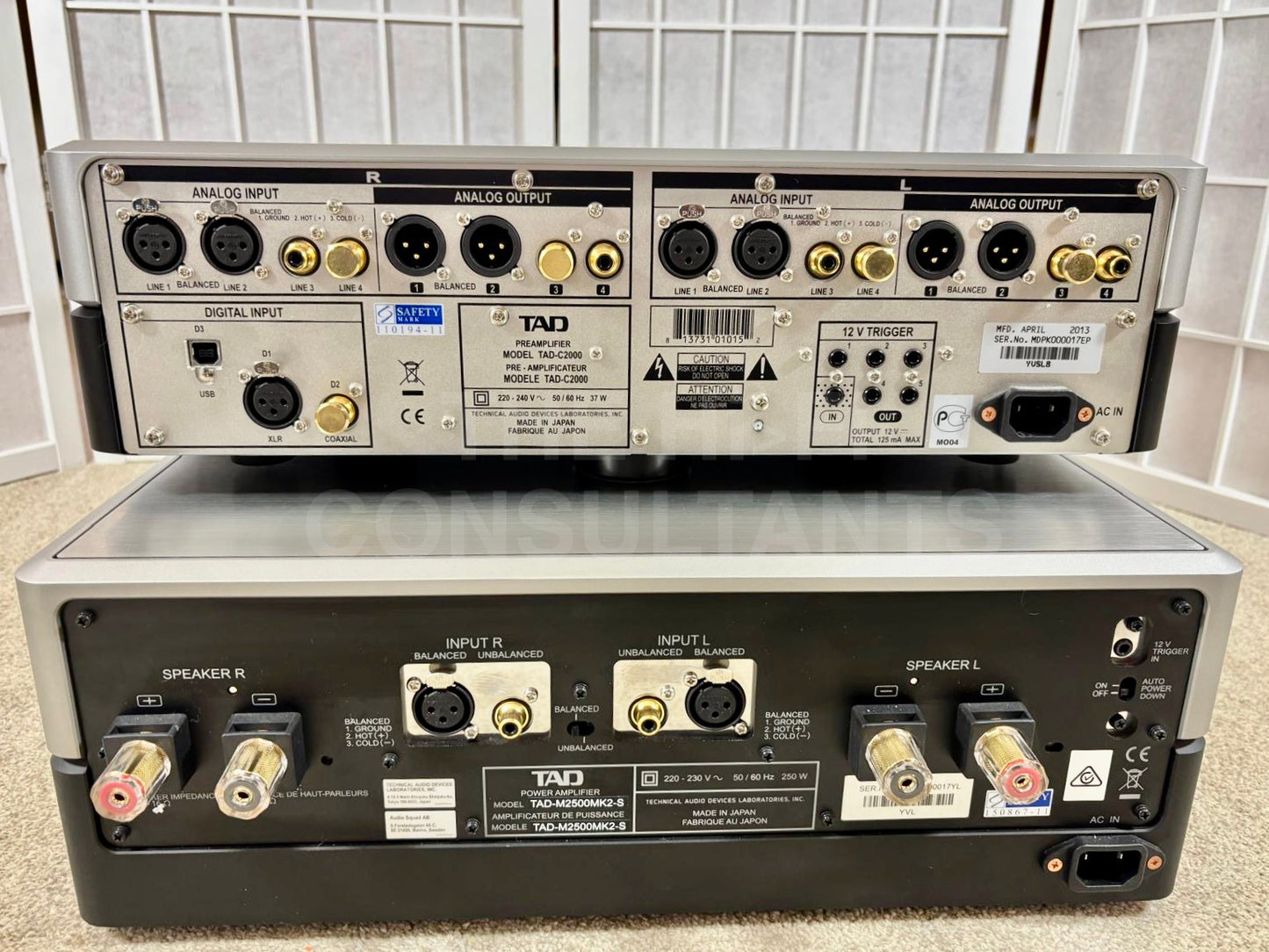 TAD-C2000 PREAMPLIFIER INCL. DAC + TAD-M2500 MK2-S POWER AMPLIFIER