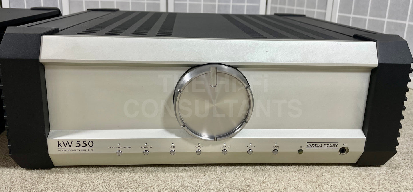 MUSICAL FIDELITY KW550 HYBRID INTEGRATED AMPLIFIER INC. MM/MC PHONOSTAGE
