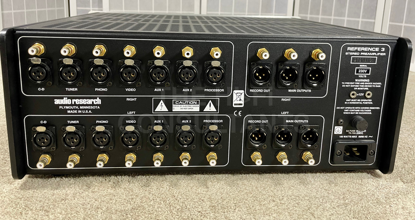 AUDIO RESEARCH REFERENCE 3 VALVE PREAMPLIFIER
