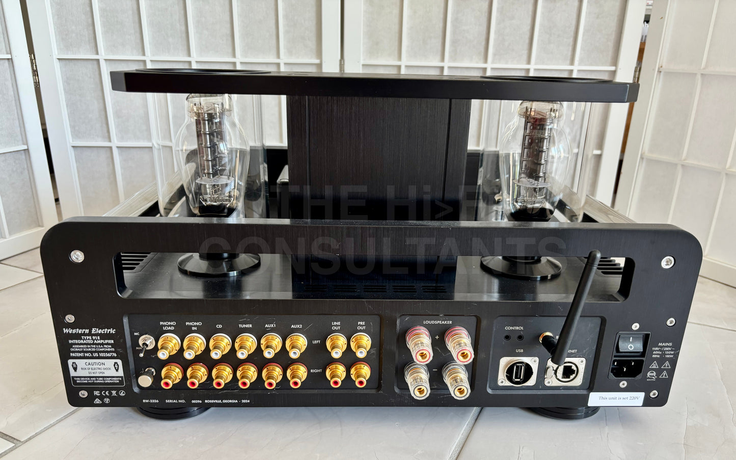 WESTERN ELECTRIC TYPE 91E (300B) INTEGRATED VALVE AMPLIFIER