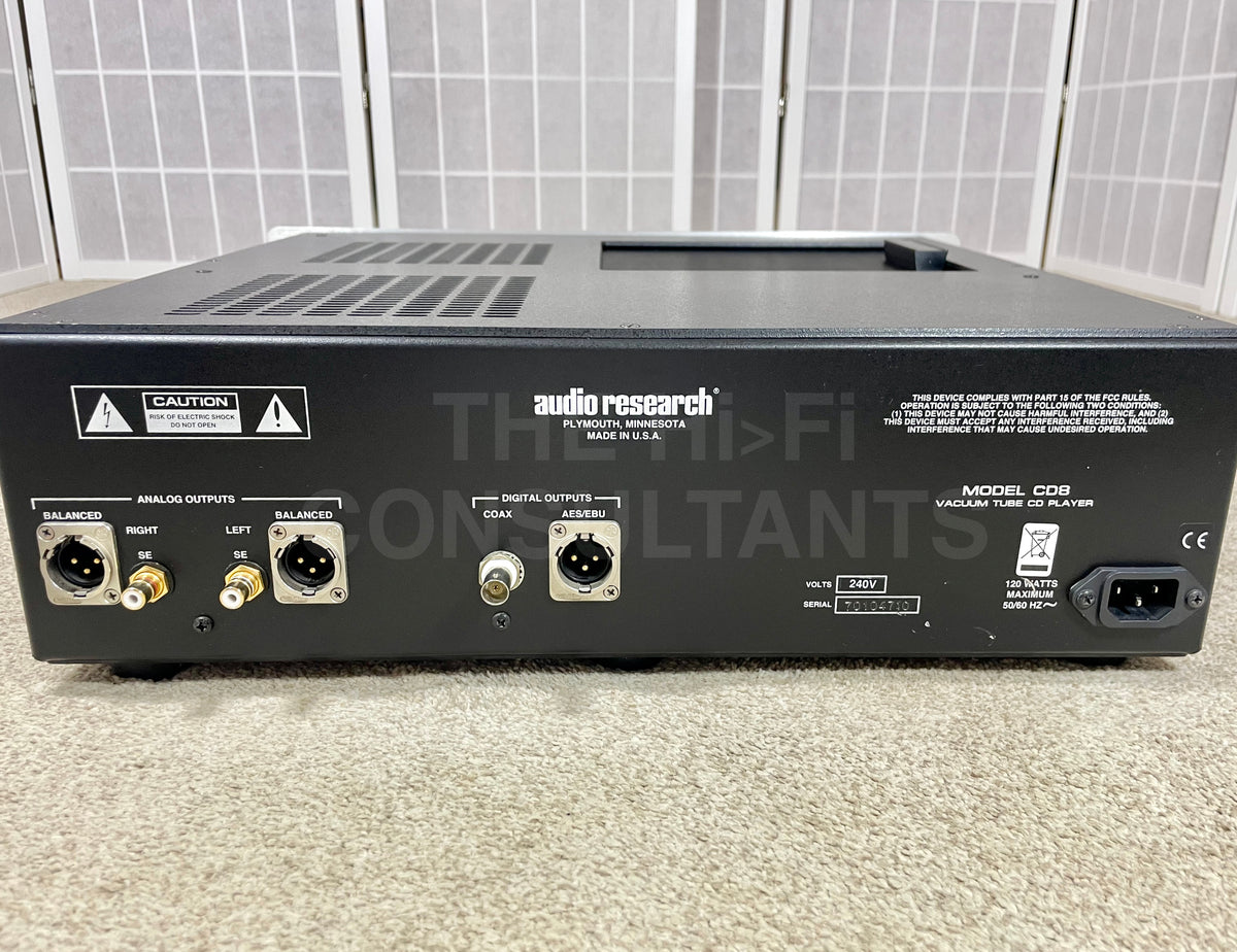 AUDIO RESEARCH CD8 CD PLAYER