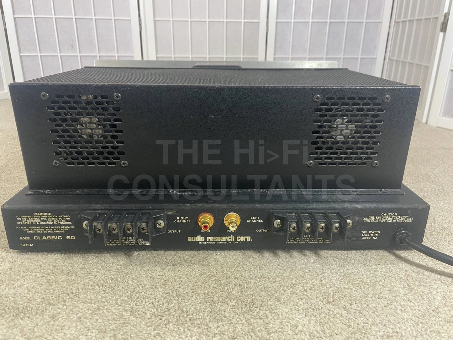 AUDIO RESEARCH CLASSIC 60 STEREO POWER AMPLIFIER