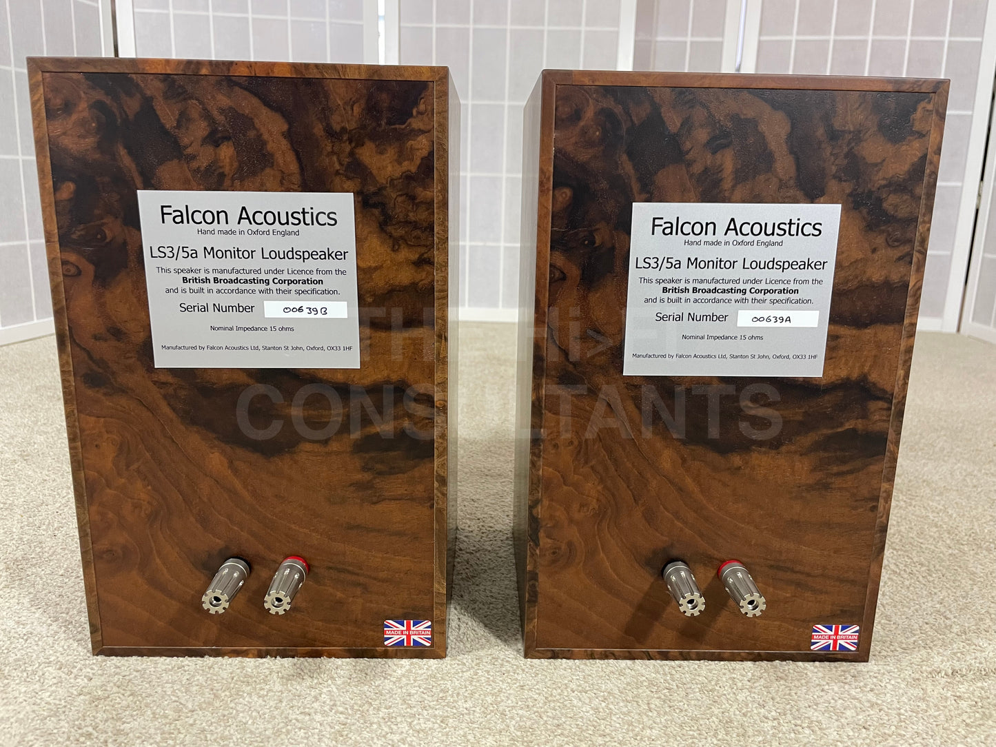 FALCON ACOUSTICS LS3/5A BBC MONITOR BOOKSHELF LOUDSPEAKERS