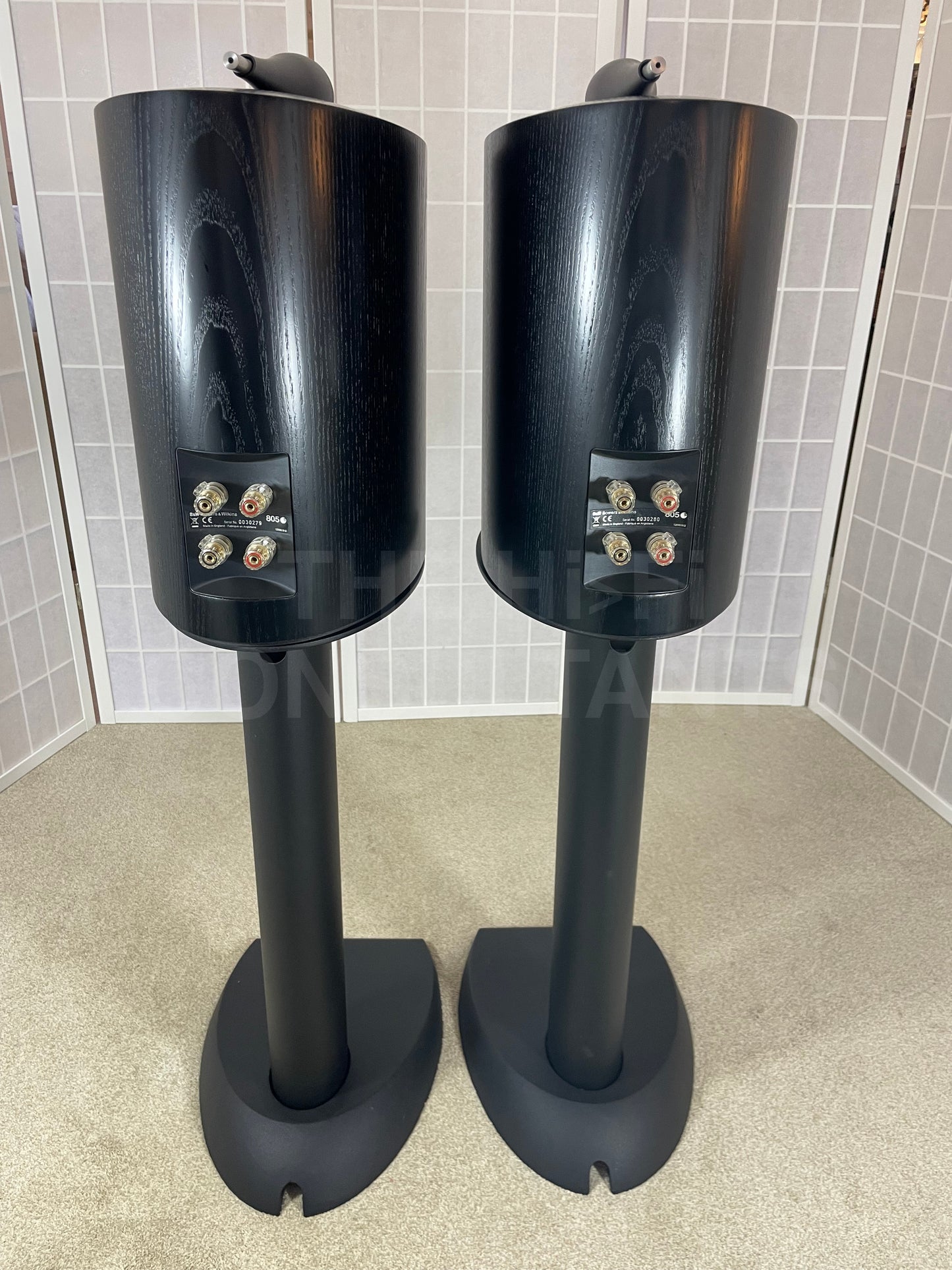 BOWERS & WILKINS 805S STAND-MOUNT LOUDSPEAKERS INC. DEDICATED STANDS