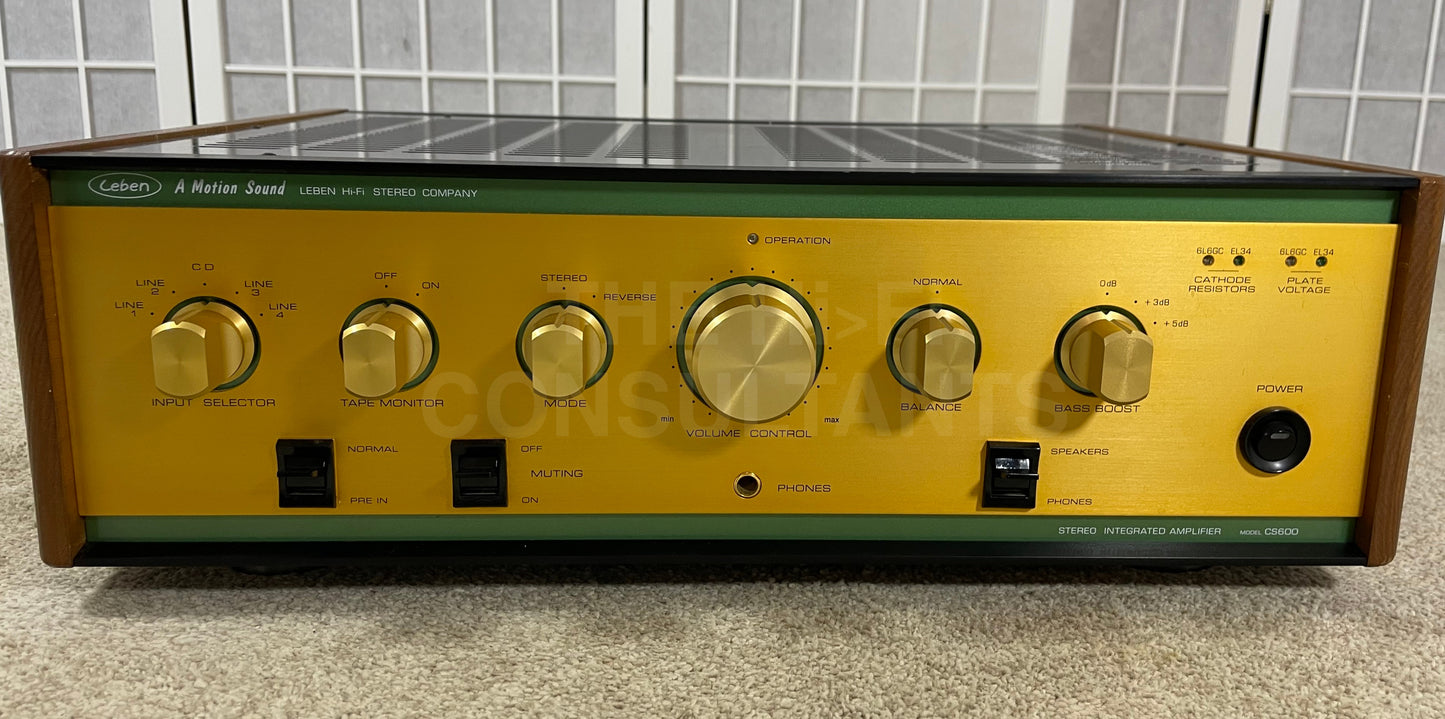 LEBEN CS-600 (20 WATTS PER CHANNEL) INTEGRATED VALVE AMPLIFIER