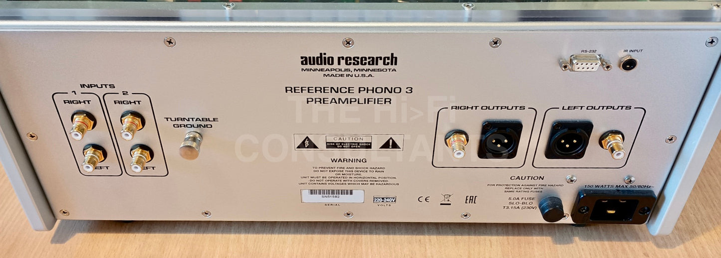 AUDIO RESEARCH REFERENCE PHONO 3 VALVE PHONOSTAGE