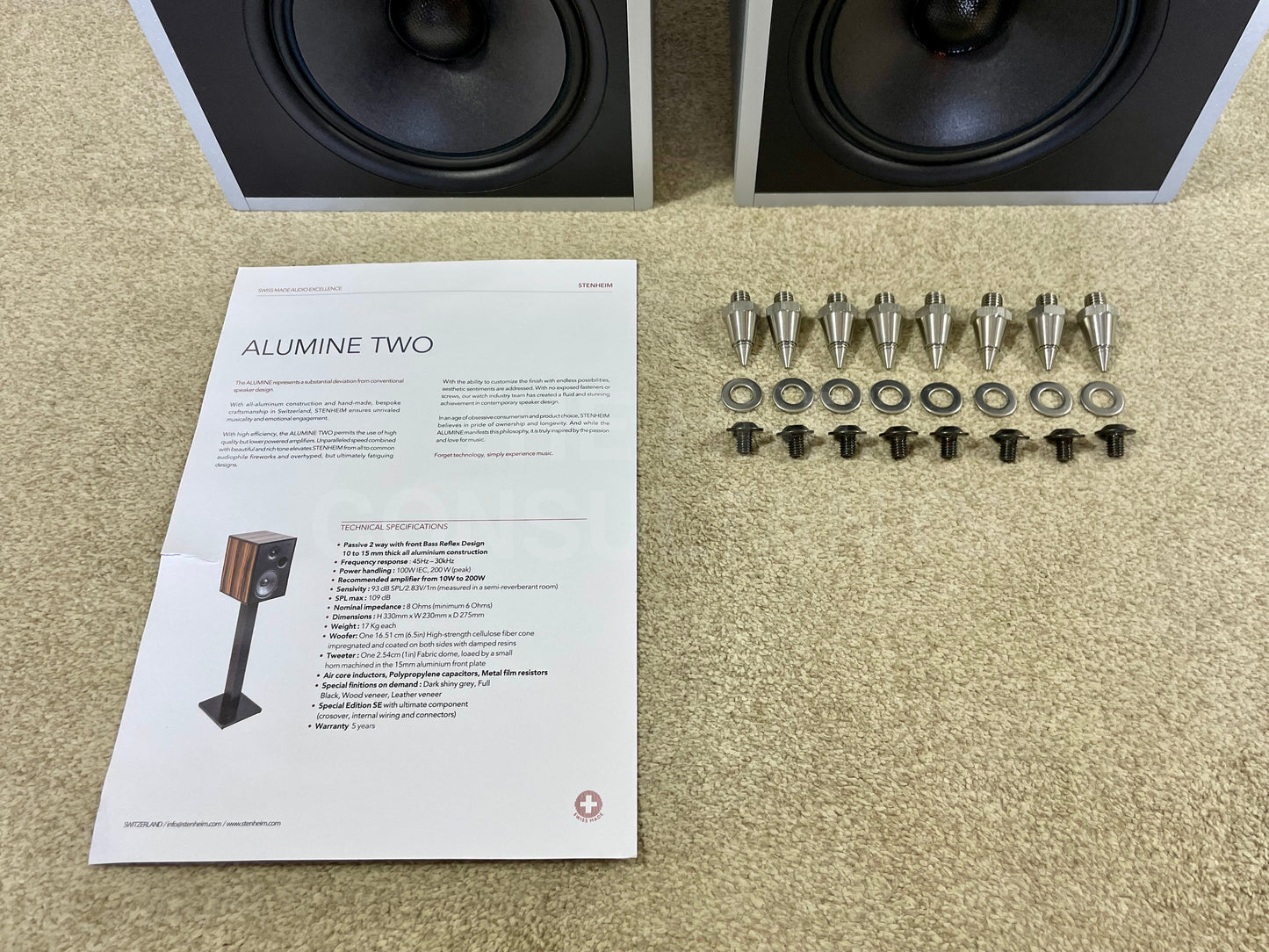 STENHEIM ALUMINE TWO SE LOUDSPEAKERS INC. DEDICATED STANDS