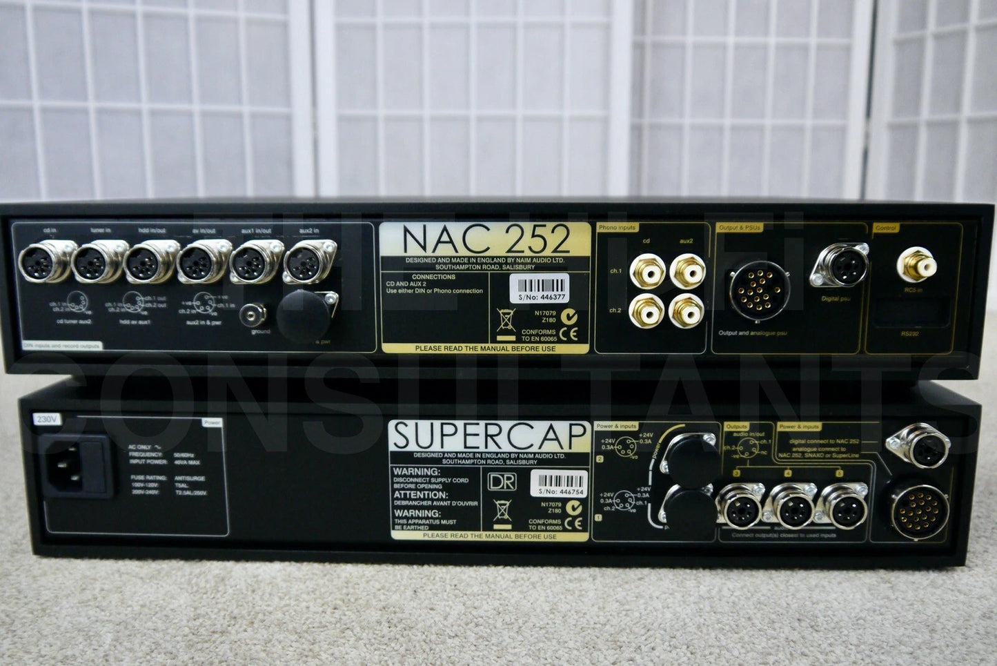 NAIM NAC 252 PREAMPLIFIER WITH PSU SUPERCAP DR POWER SUPPLY