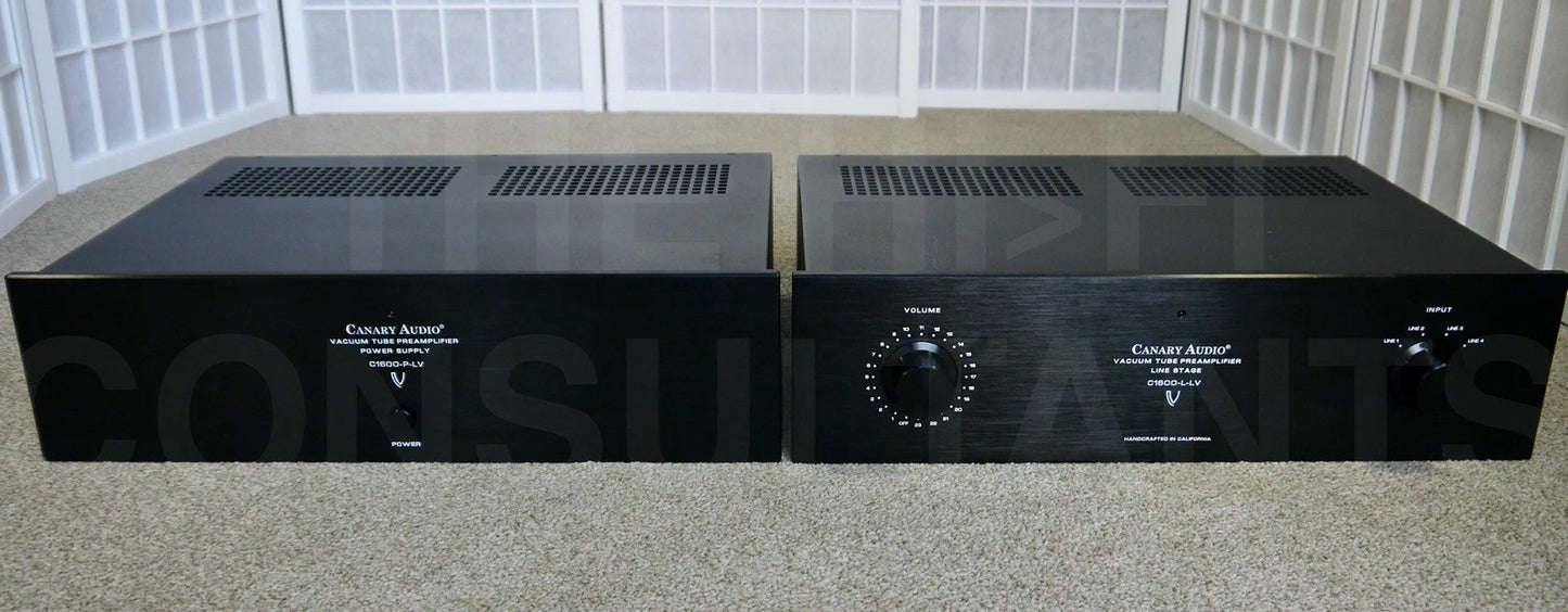 CANARY AUDIO C1600 2 CHASSIS VALVE  PREAMPLIFIER