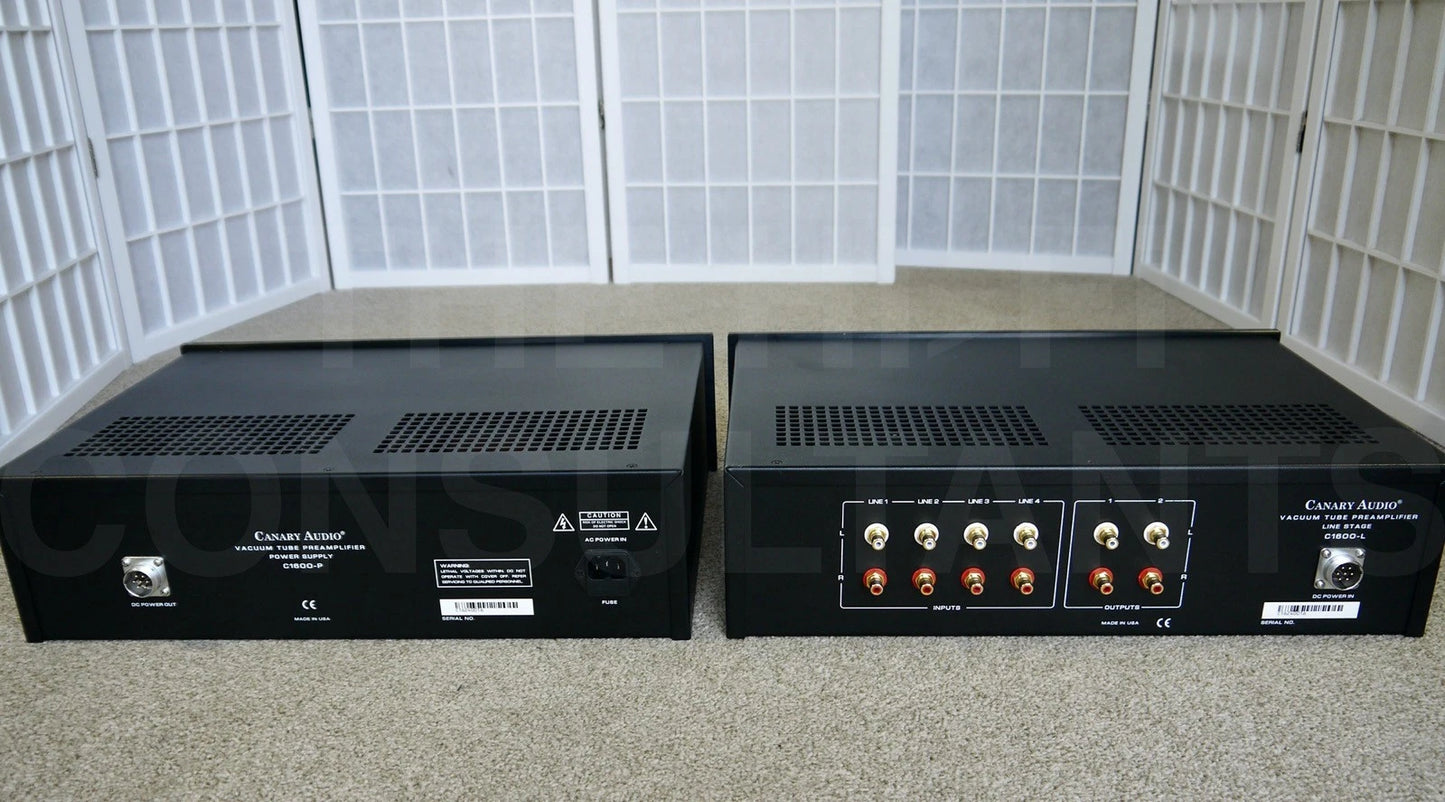 CANARY AUDIO C1600 2 CHASSIS VALVE  PREAMPLIFIER