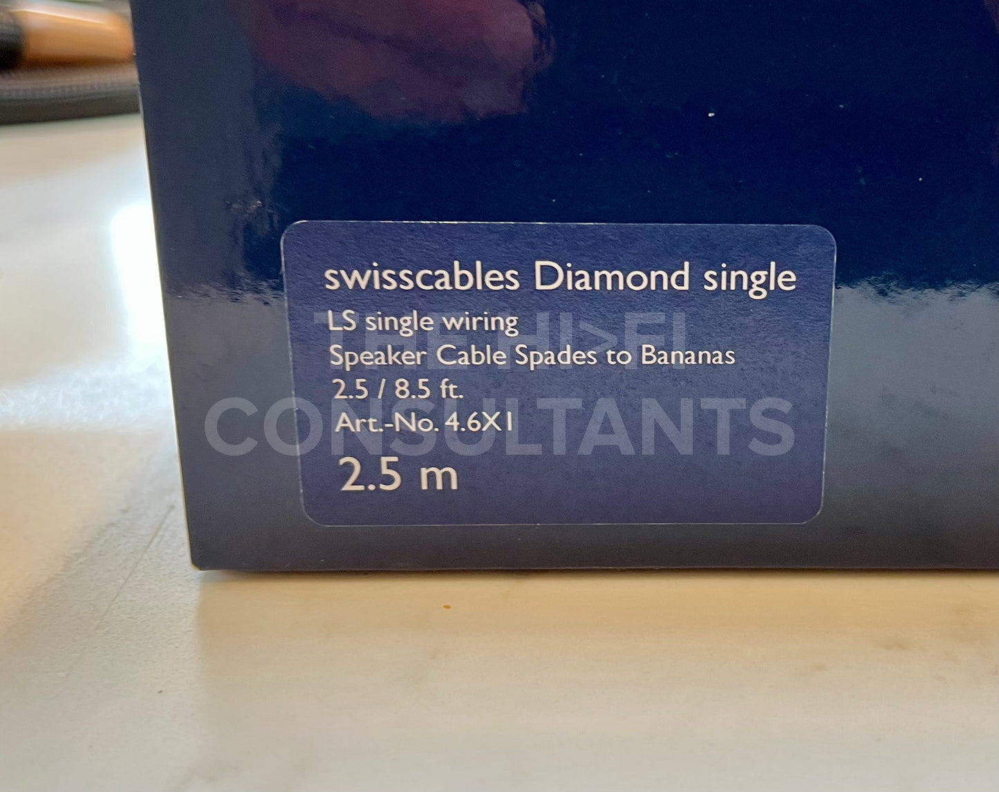 SWISS CABLE DIAMOND SINGLE SPEAKER CABLES (2.5M PAIR)