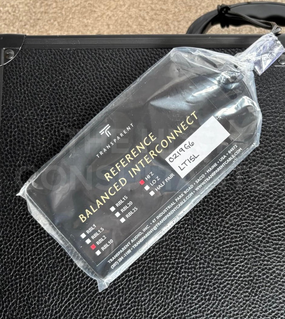 TRANSPARENT AUDIO GEN 6 REFERENCE XLR INTERCONNECTS (2M PAIR)